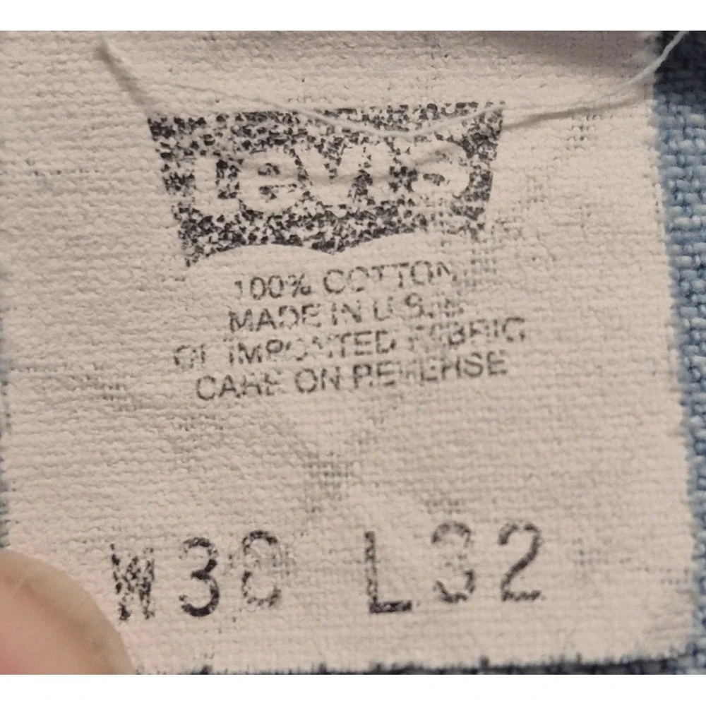 VTG Levis SilverTab Jeans mens 38x32 light wash Denim Baggy Fit Relaxed made USA